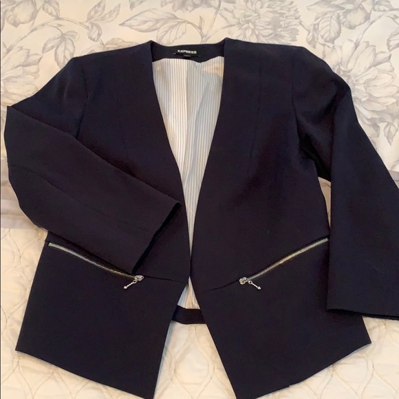 Express Navy Blue Spring Jacket. - Picture 2 of 5